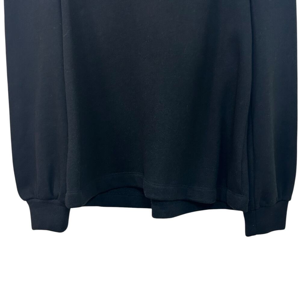 Goop G. Label Womens 'Torres' Puff-Sleeve Ruffle Sweatshirt Pullover Black Small - Picture 6 of 13